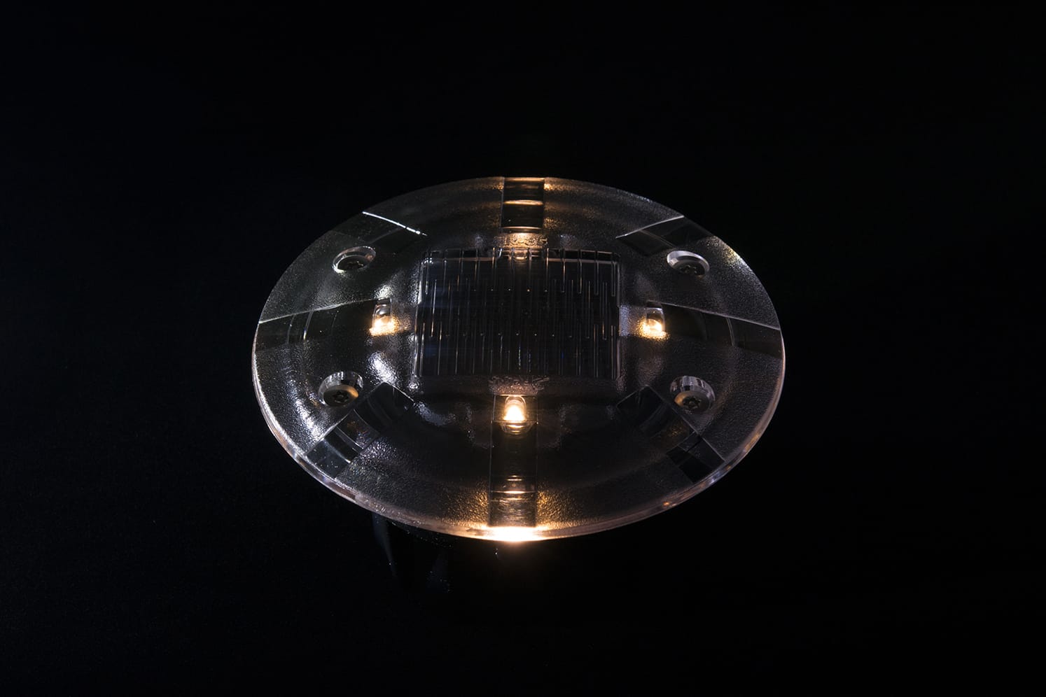 Plot LED solaire pietons velos ECO-35 blanc chaud