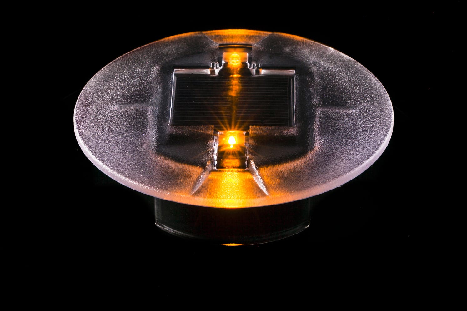 Plot solaire LED encastré ECO-40 ambre