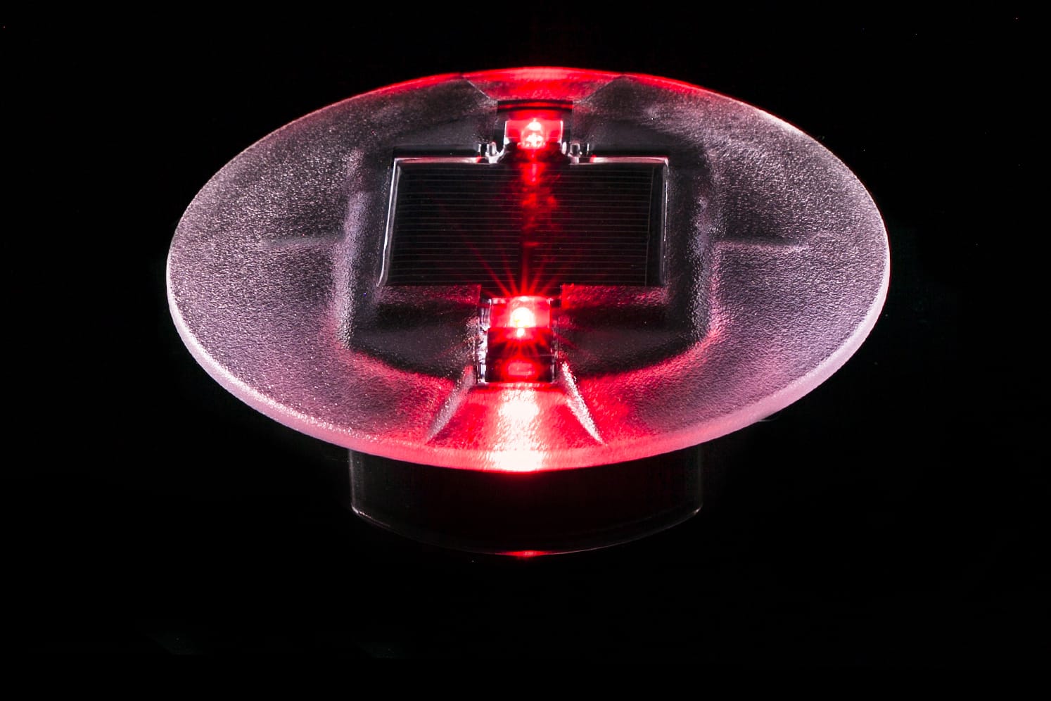 Plot solaire LED encastré ECO-40 rouge