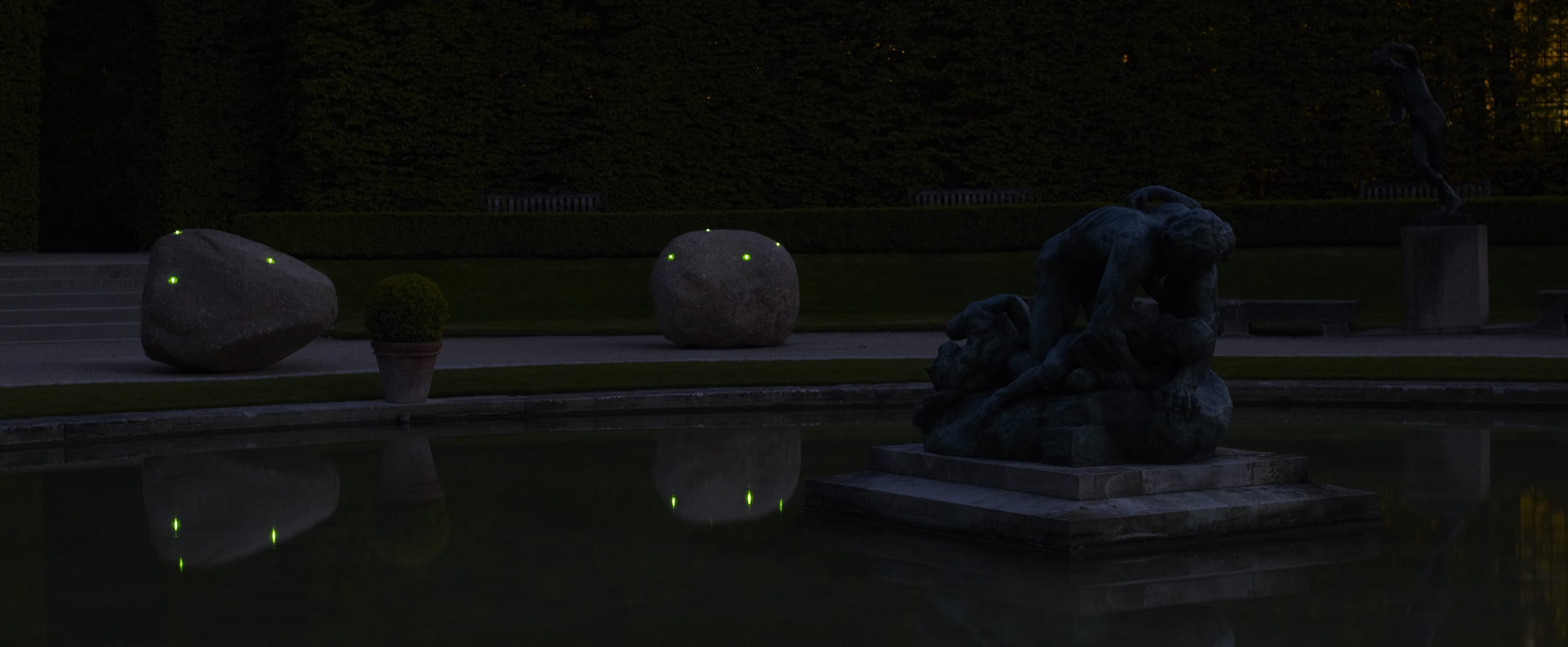 Illumination LED jardin du Musée Rodin balise solaire ECO-84 Eco-Innov