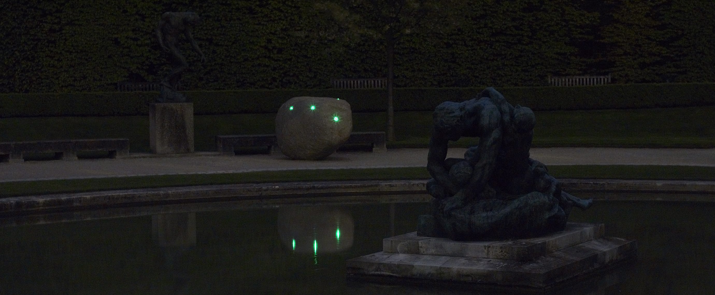 Illumination LED jardin du Musée Rodin balise solaire ECO-84 Eco-Innov