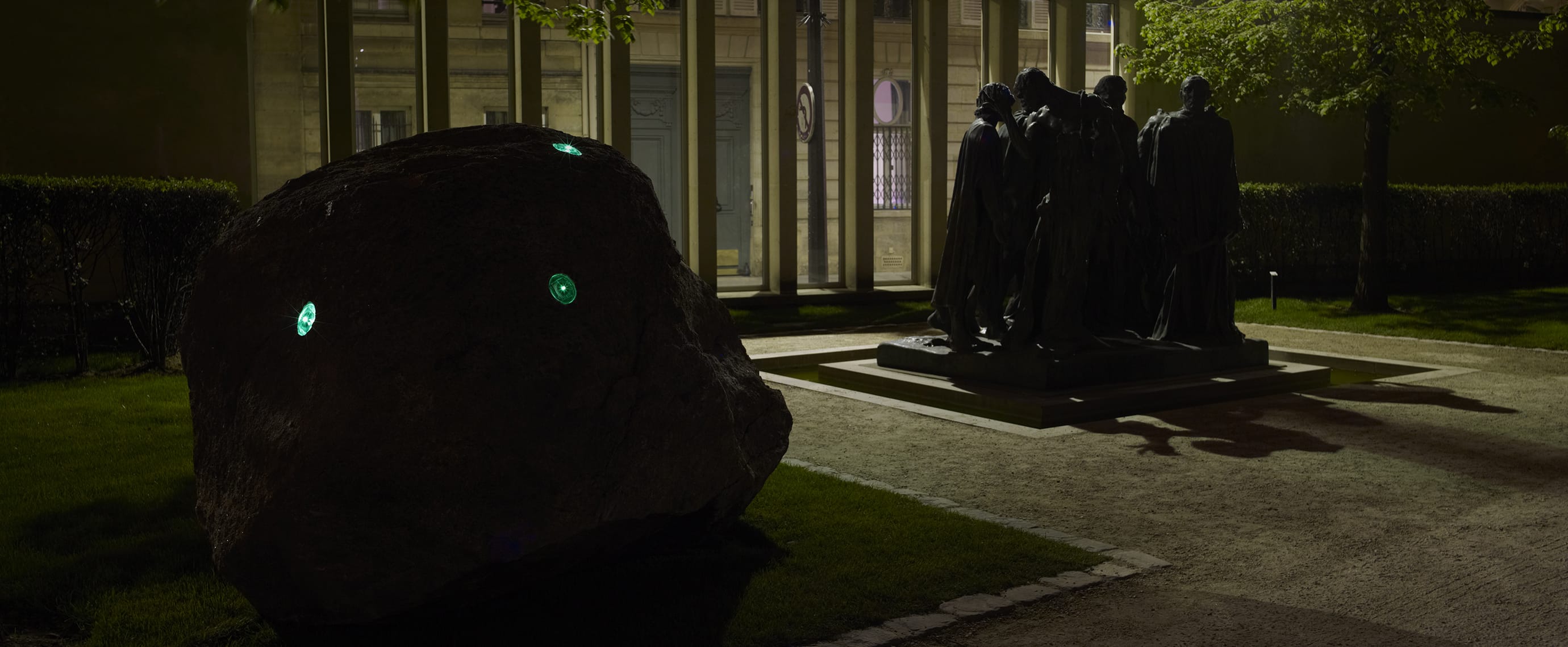 Illumination LED jardin du Musée Rodin balise solaire ECO-84 Eco-Innov