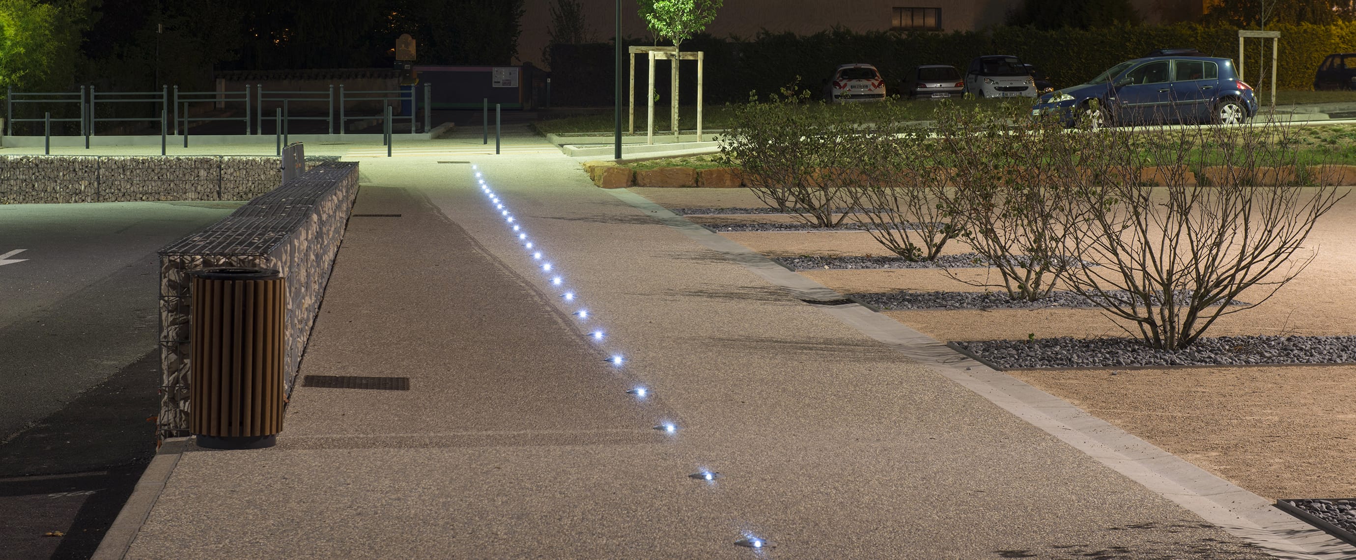 Plot solaire piéton sur promenade balisage LED ECO-143 Eco-Innov