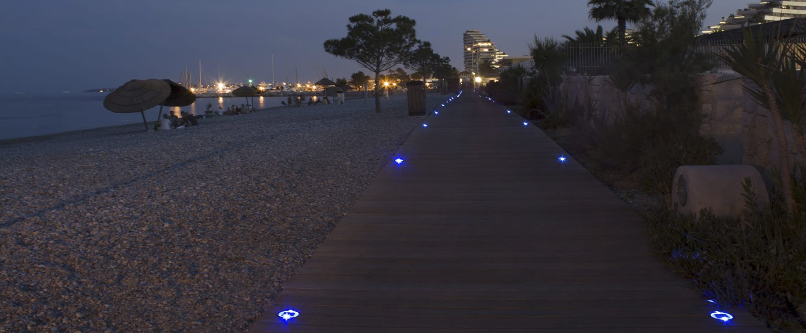 Promenade mer balisage LED plot solaire ECO-128 Eco-Innov