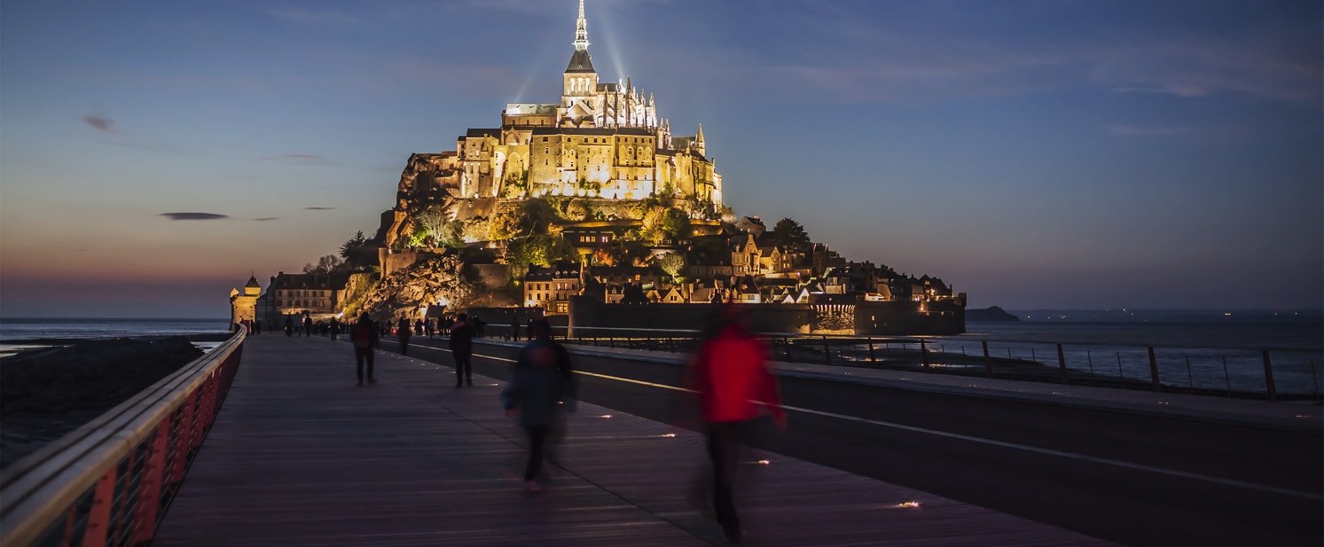 Signalisation LED de sécurité du Mont Saint Michel