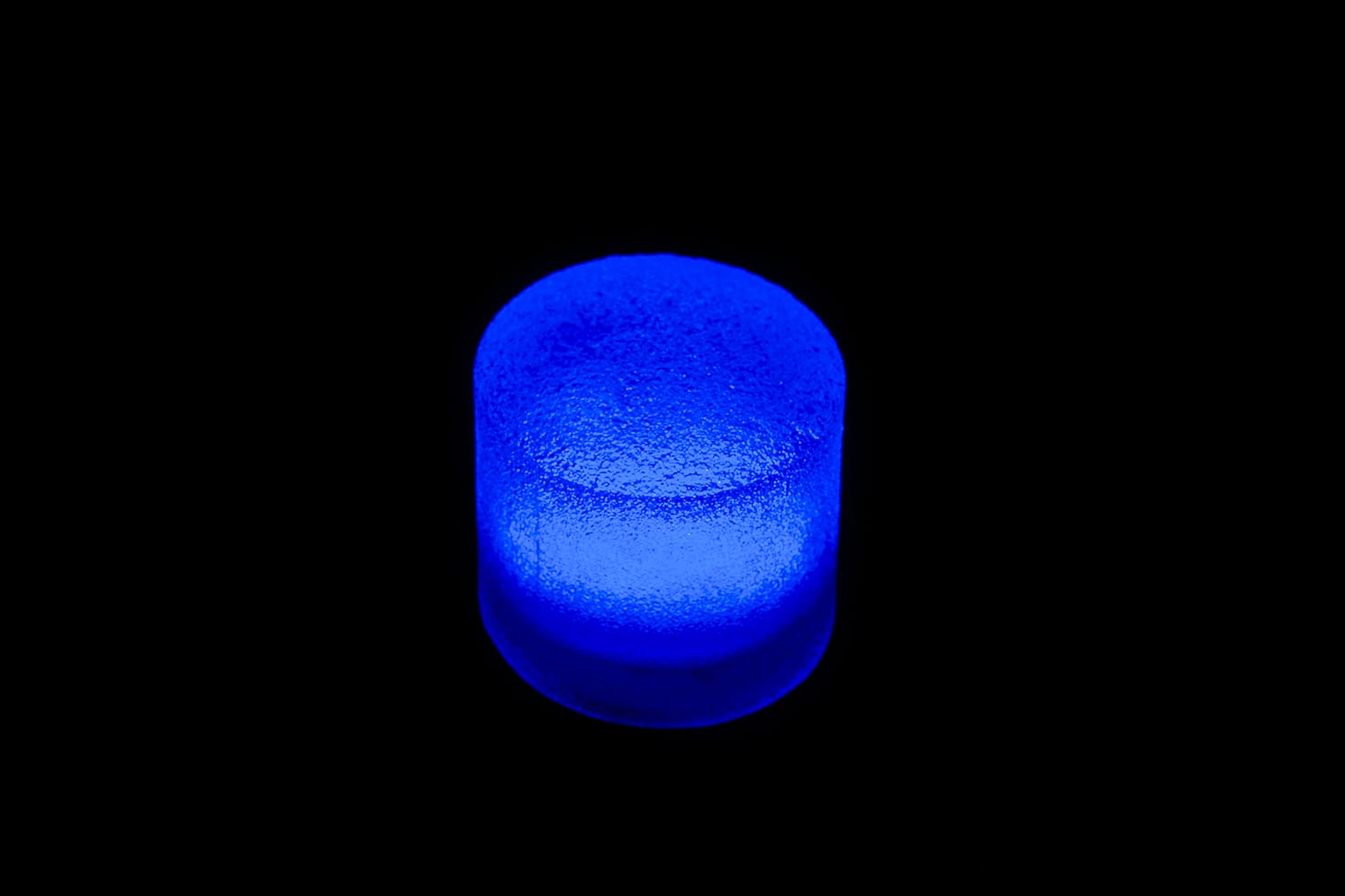 Pavé LED rond étanche pour place, chemin, terrasse, jardin ECO-STONE 80 bleu