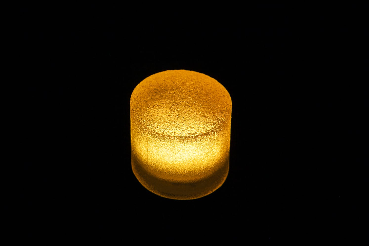 Pavé LED rond étanche pour place, chemin, terrasse, jardin ECO-STONE 80 ambre