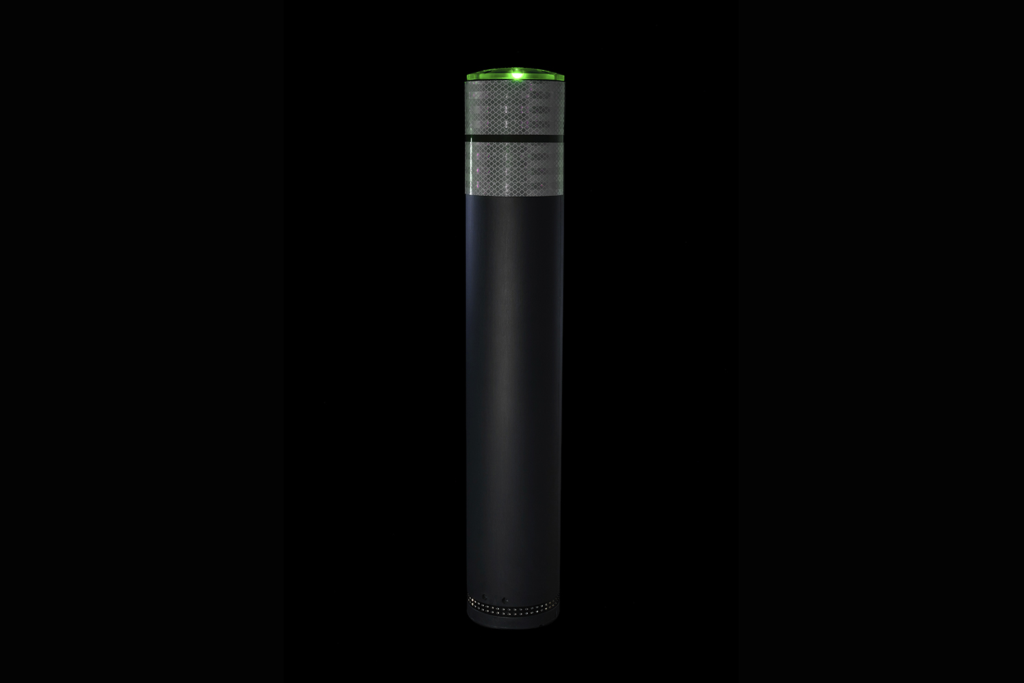 Flexible solar bollard with LED lighting head Green ECO-CITY35 Eco-Innov