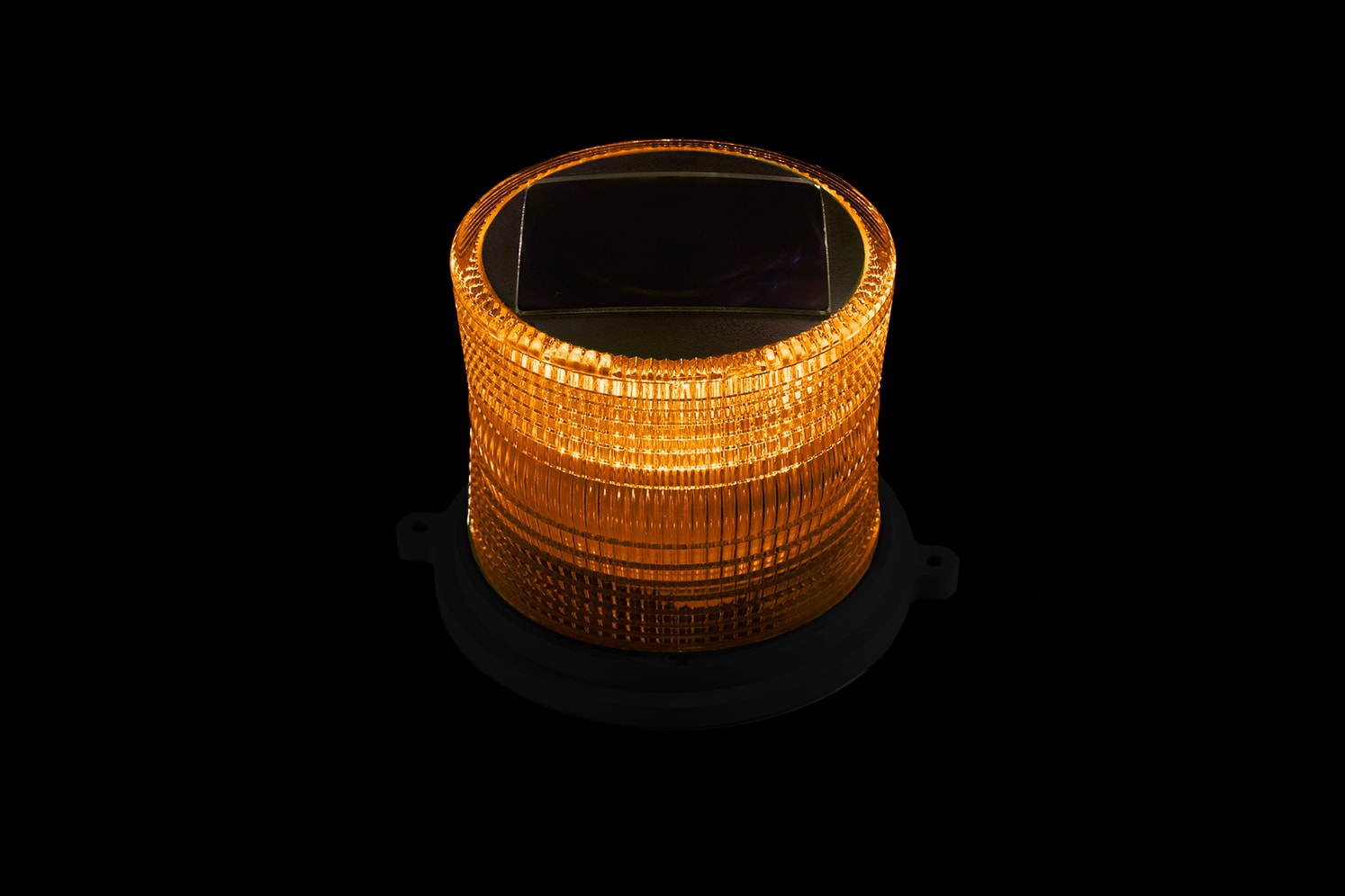 Balise LED solaire décorative sur mât - Ambre ECO-MAR Eco-Innov