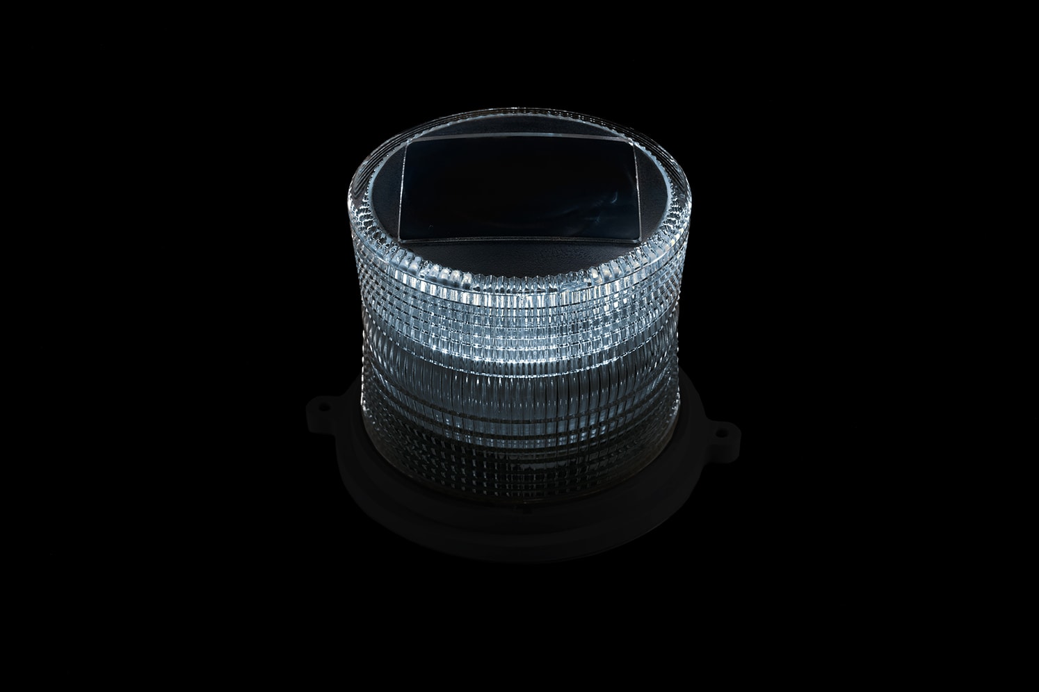 Decorative solar LED beacon for masthead pole. ECO-MAR by Eco-Innov.