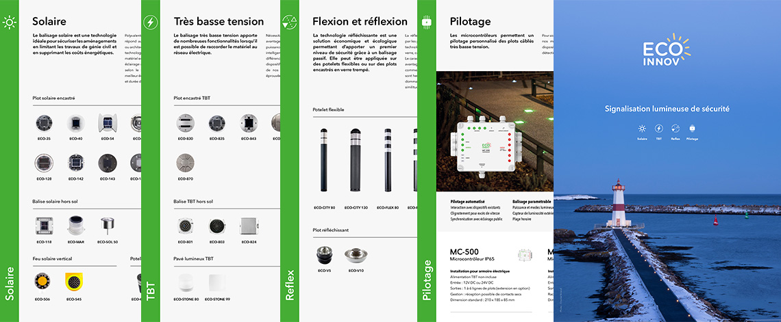 Eco-Innov : Balisage lumineux de sécurité. Explorez notre large gamme de produits personnalisables pour une configuration sur mesure.