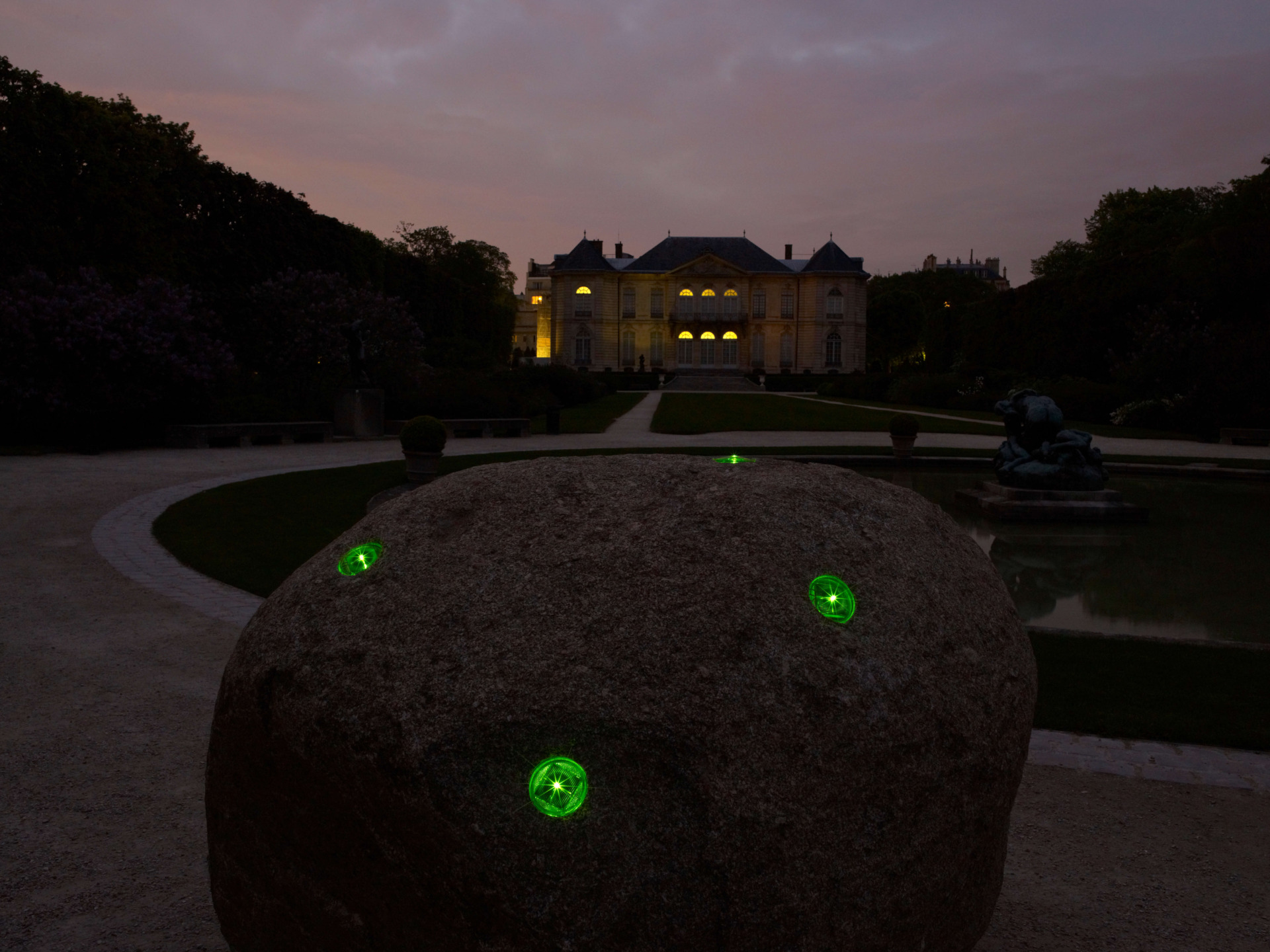 Illumination des jardins du Musée Rodin